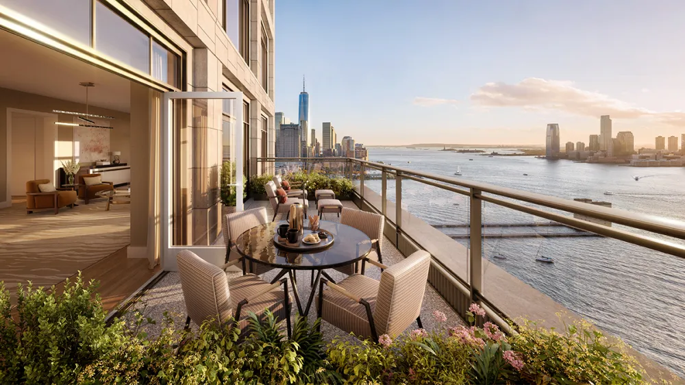 80 Clarkson terrace with Hudson River and skyline views