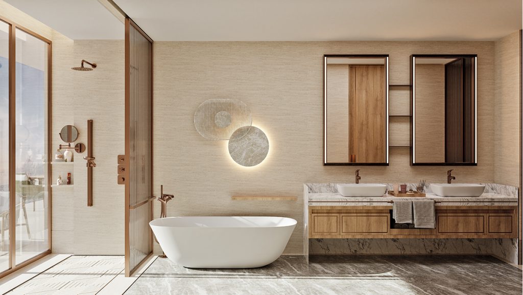 MOVA Residences spa-inspired bathroom