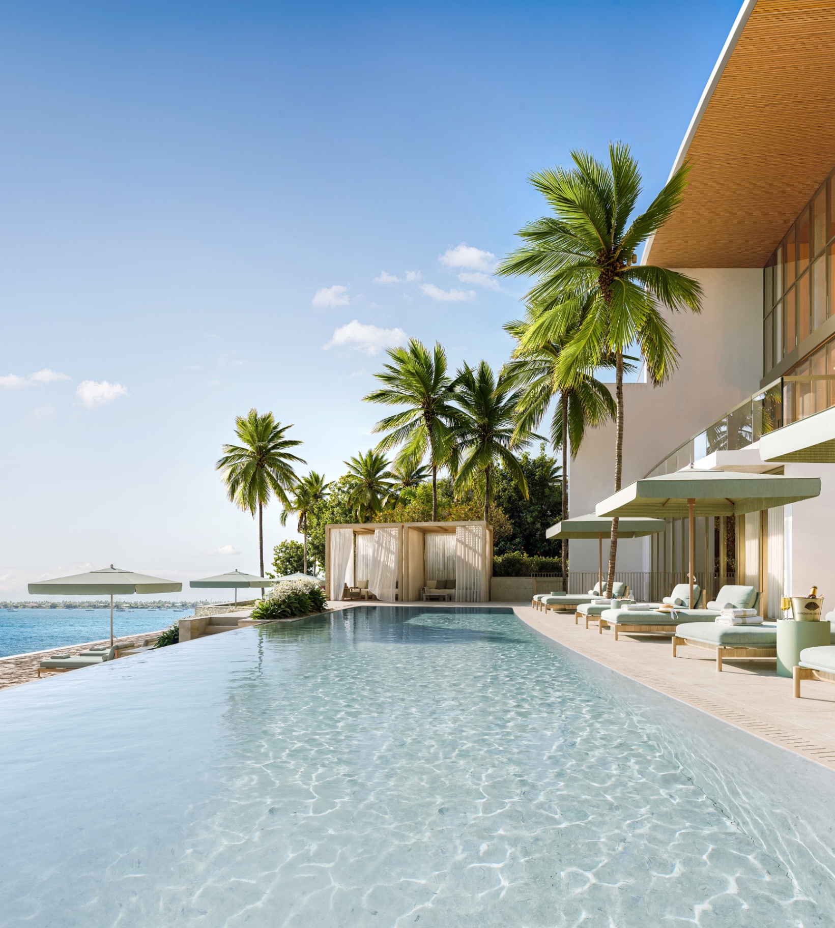 Brickell Key infinity pool — island-concentrated demand from Argentine buyers