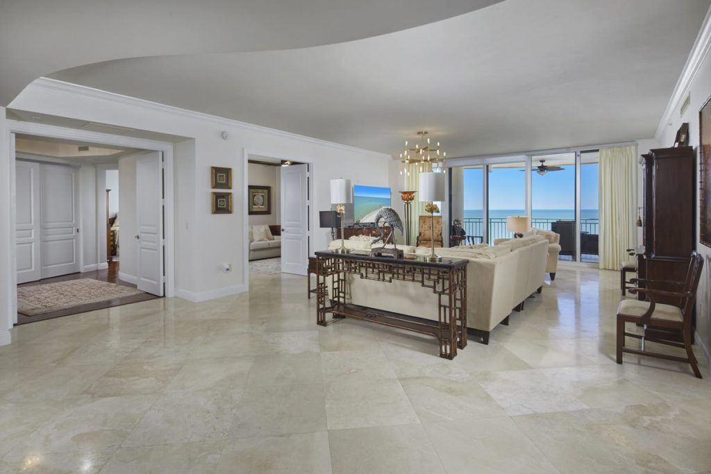 Cape Marco Belize residence living room