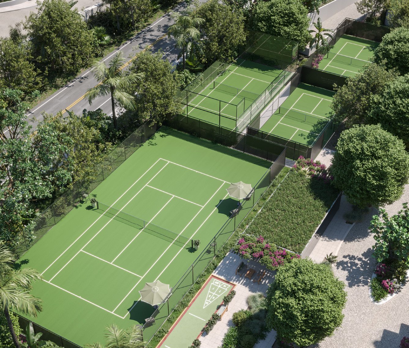 Rosewood Residences terrace view
