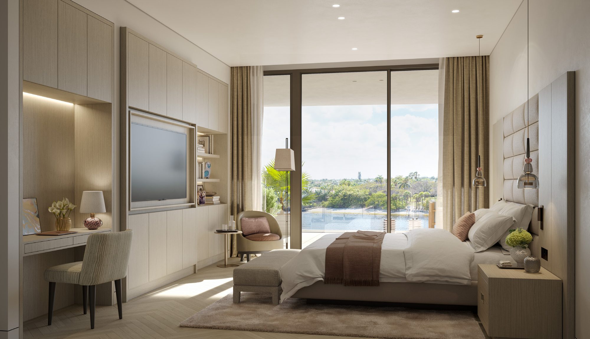 Rosewood Residences sunset over the Intracoastal