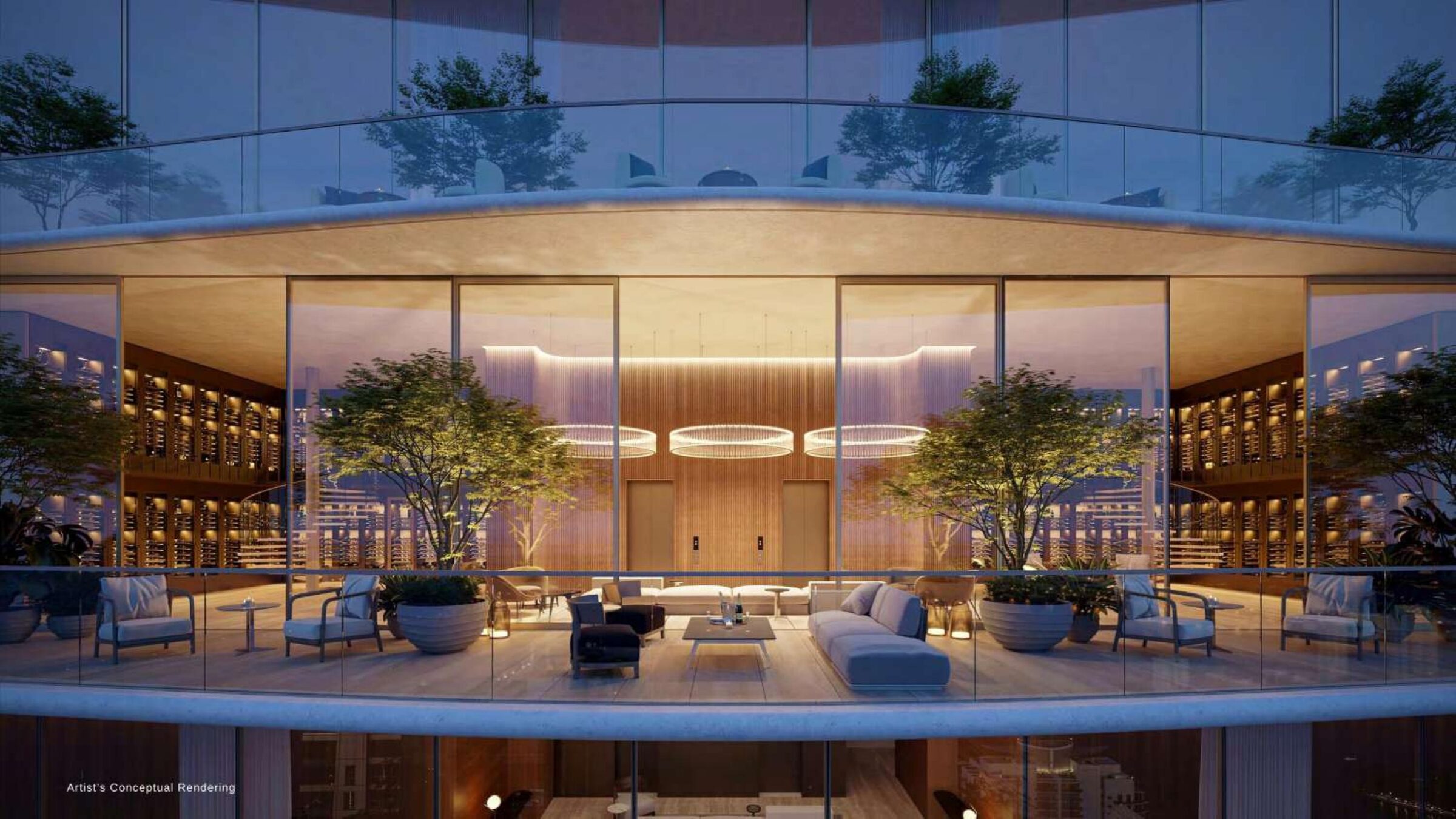 The Residences at 1428 Brickell amenity space