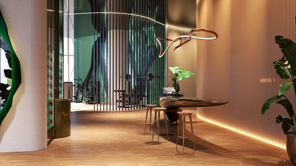Bentley Residences Sunny Isles Beach amenity space