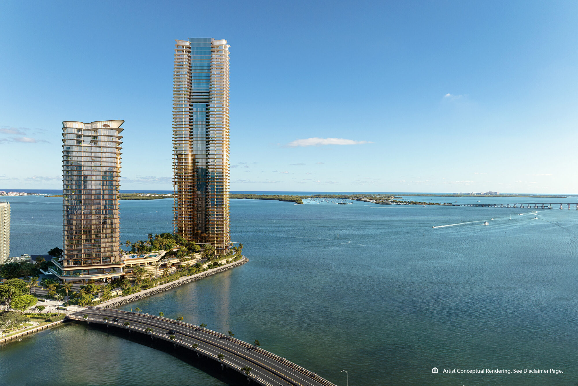 The Residences at Mandarin Oriental, Miami — North Tower by Kohn Pedersen Fox on Brickell Key