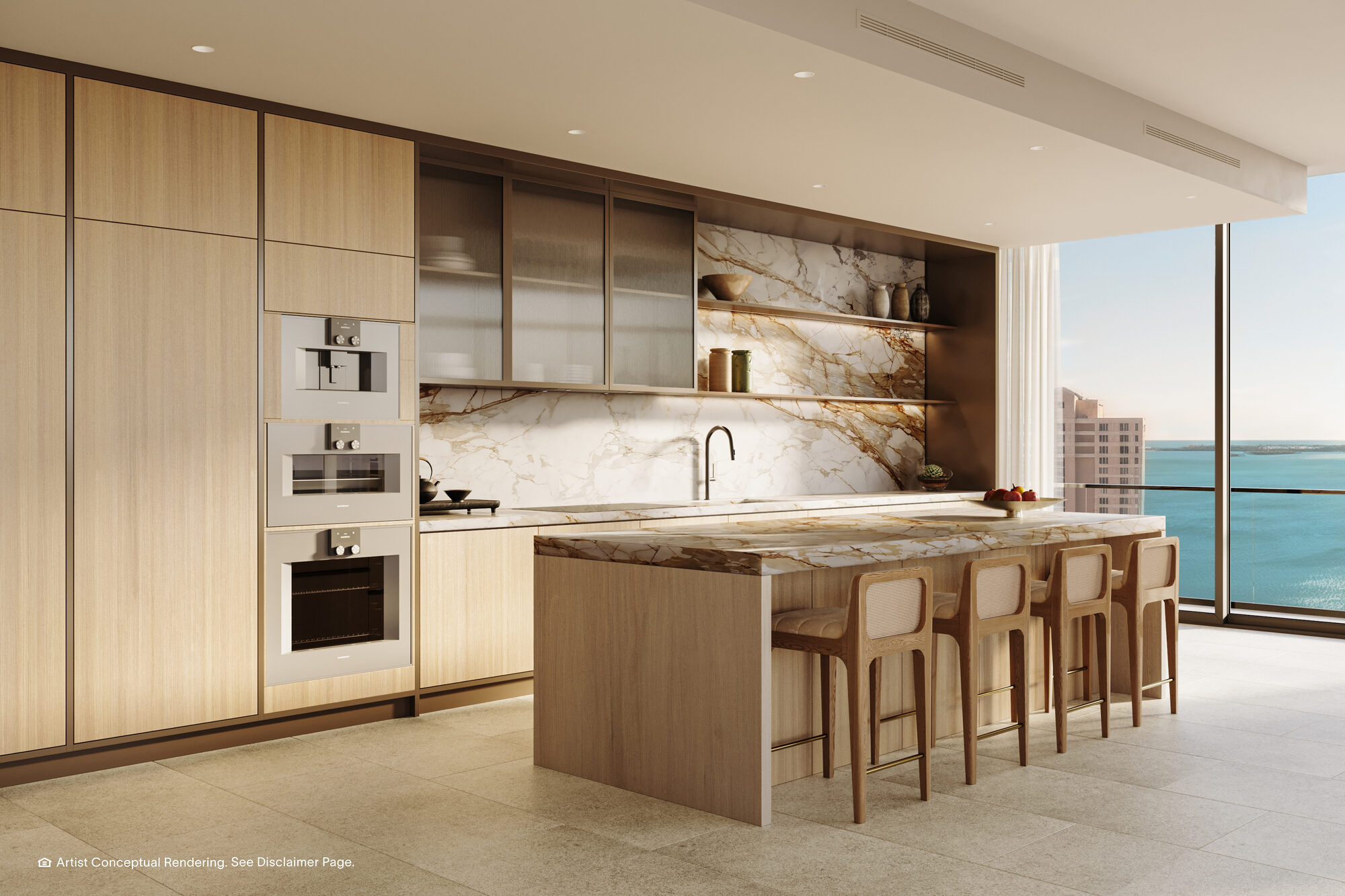 The Residences at Mandarin Oriental, Miami — North Tower amenity space