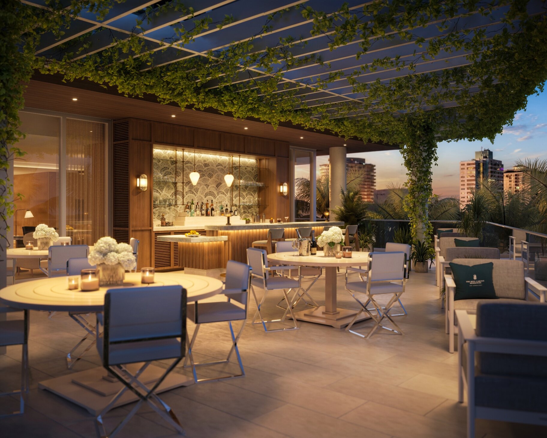 Fort Lauderdale luxury branded residence pool bar amenity