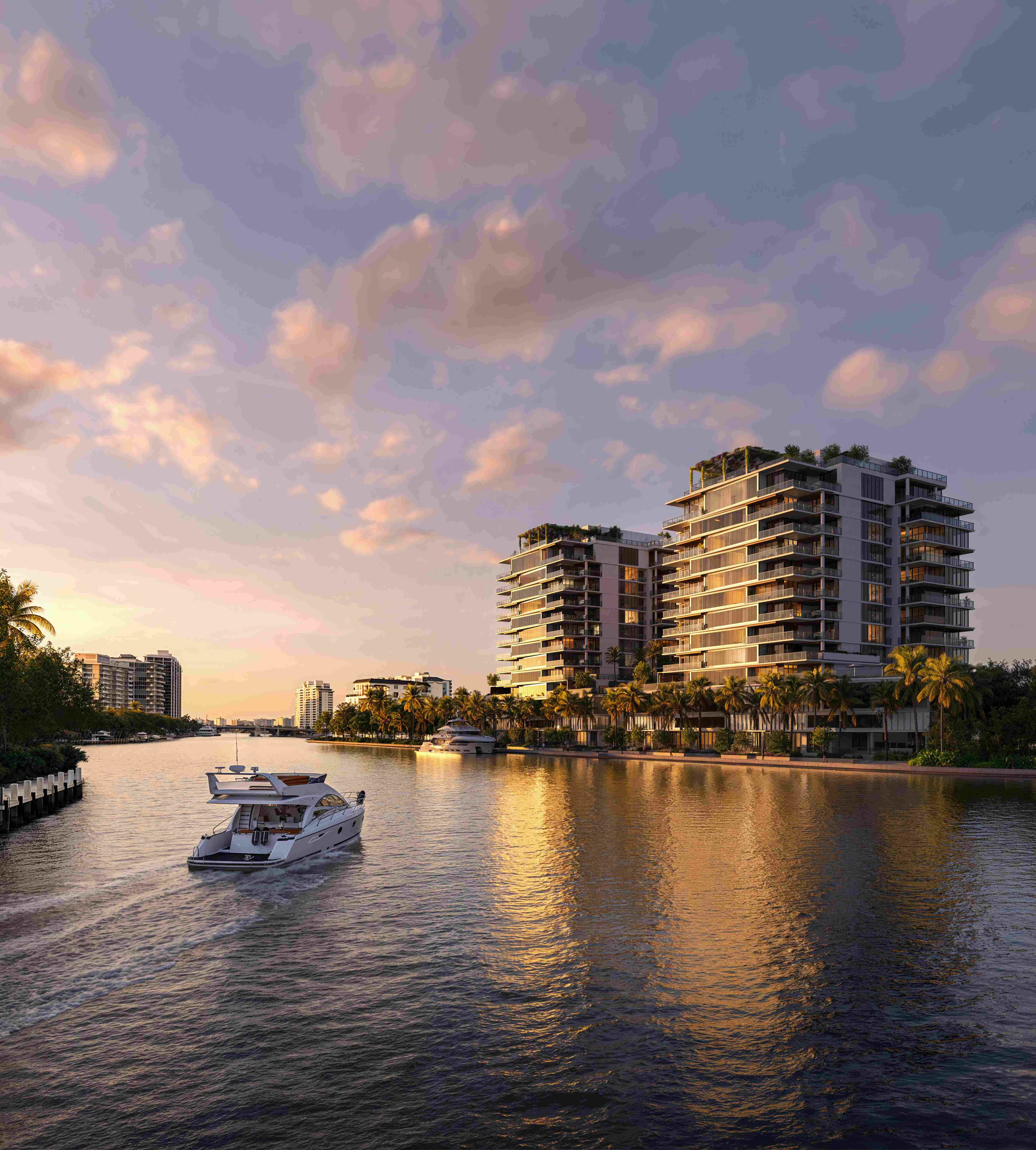 Dual-waterfront positioning between the Intracoastal and the Atlantic