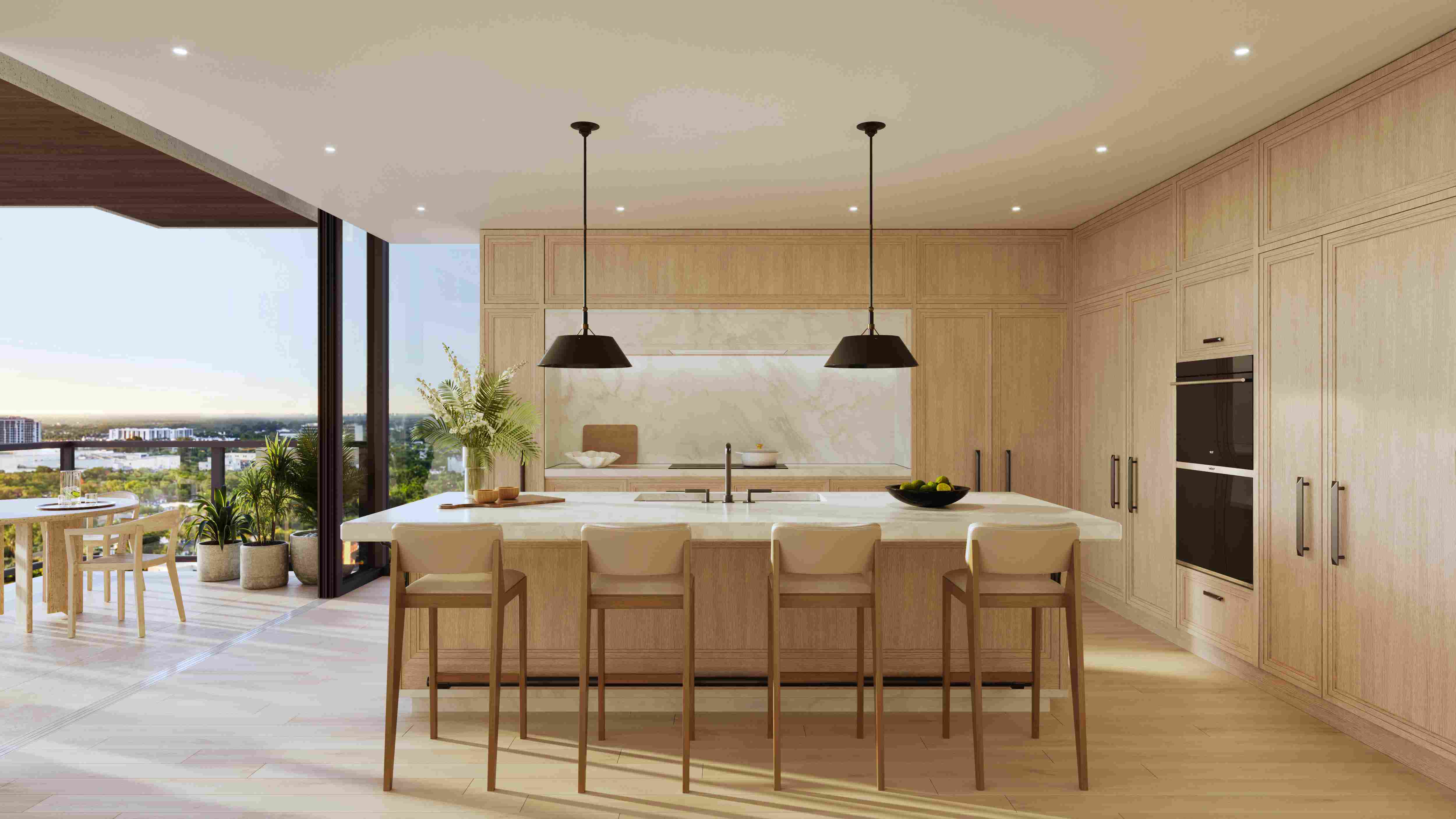 Ground-floor villa with private garden terrace overlooking the Intracoastal