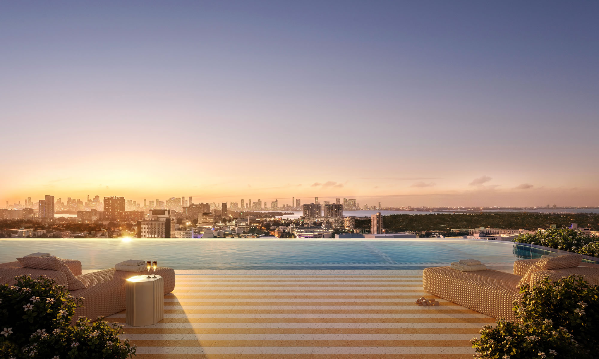 The Ritz-Carlton Residences, South Beach residence floor plan rendering