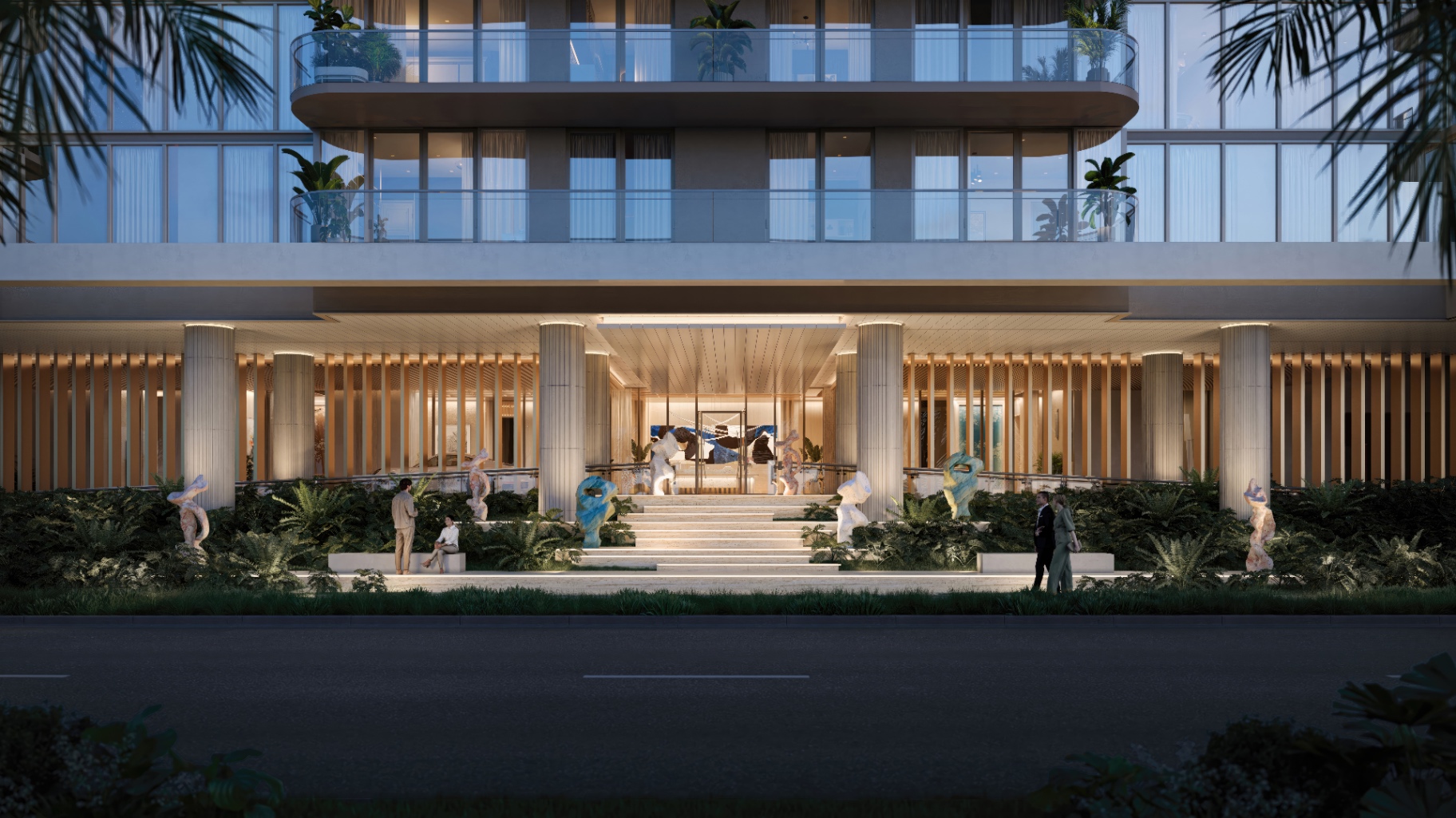 The Ritz-Carlton Residences, West Palm Beach residence floor plan rendering