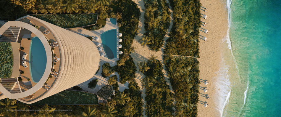 Rivage Bal Harbour residence floor plan and great room