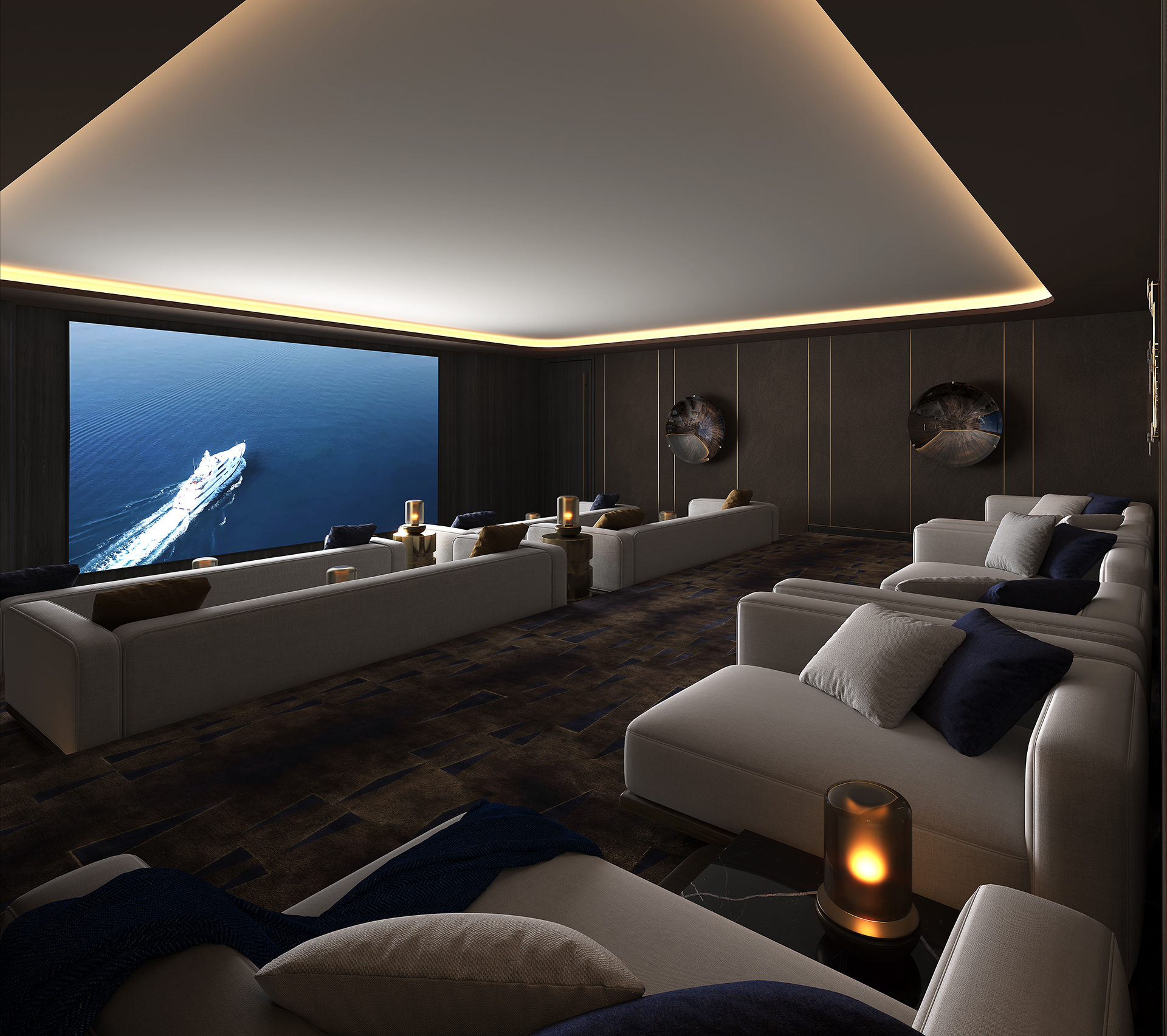 Rivage Bal Harbour private residents' screening room