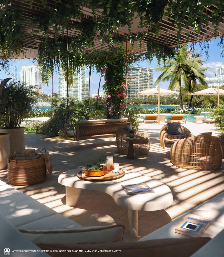 The Residences at Six Fisher Island — official project rendering