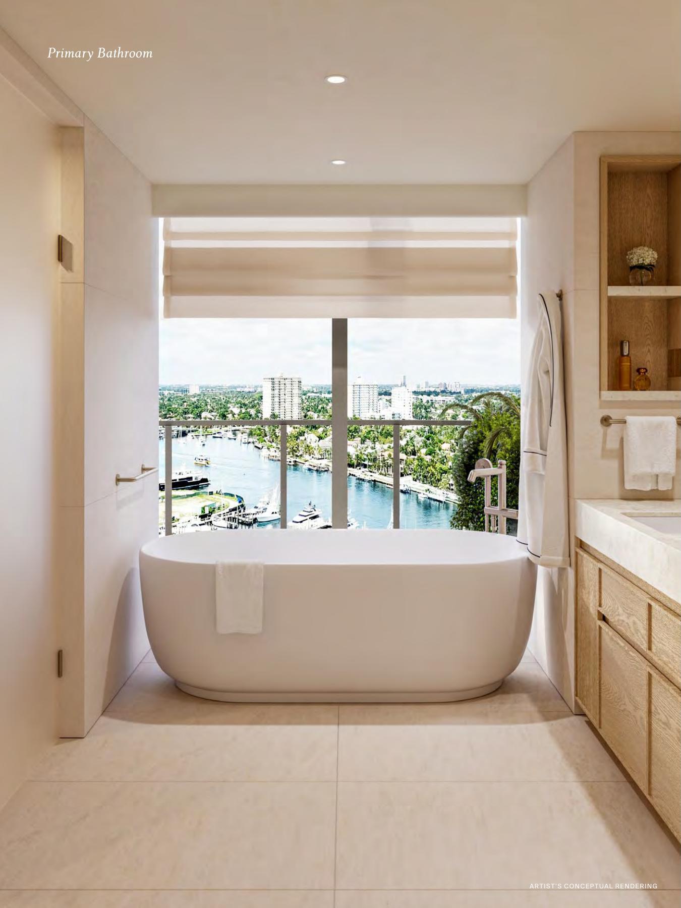 St. Regis Bahia Mar spa-inspired primary bathroom