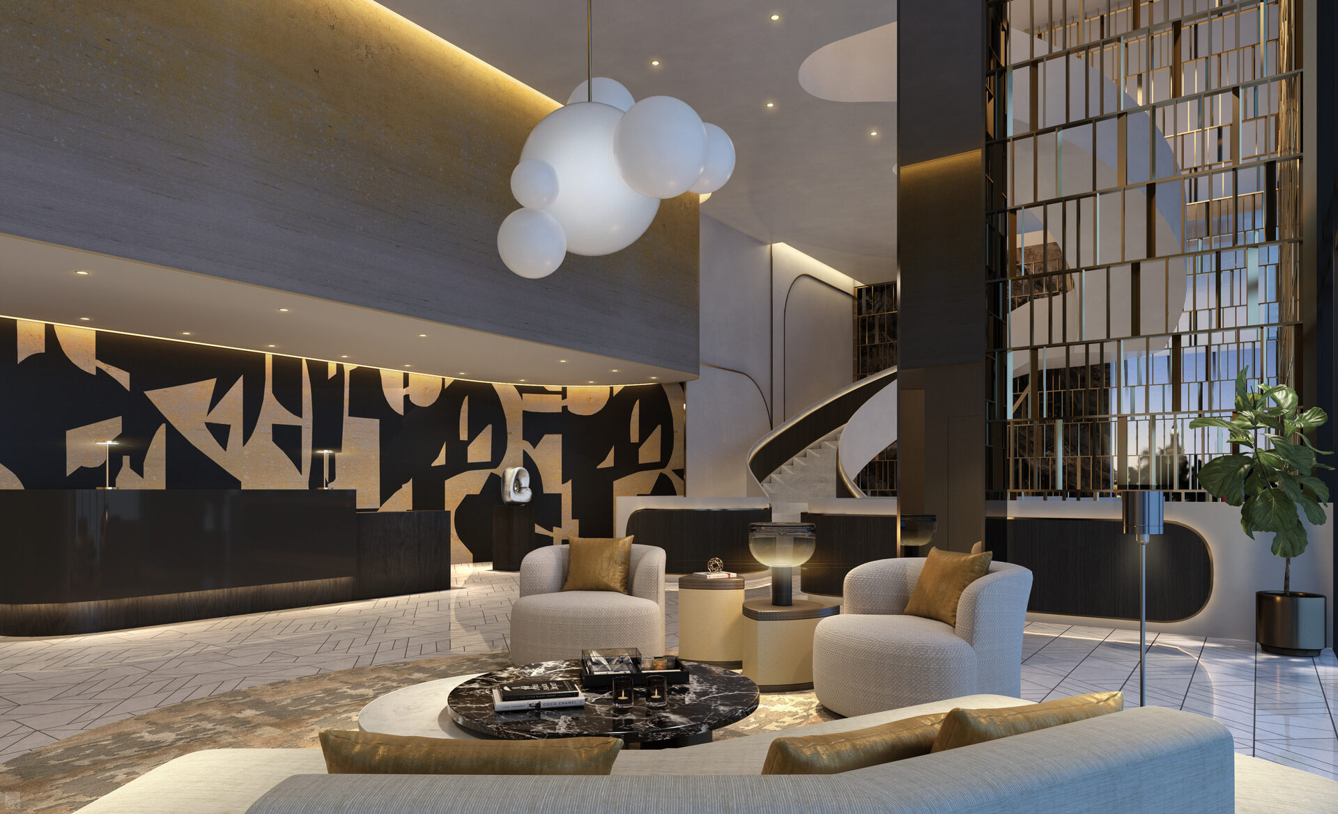 Waldorf Astoria Residences Miami architectural design detail